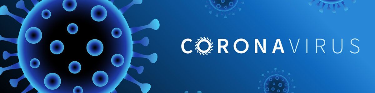 Image of coronavirus graphic with word coronavirus
